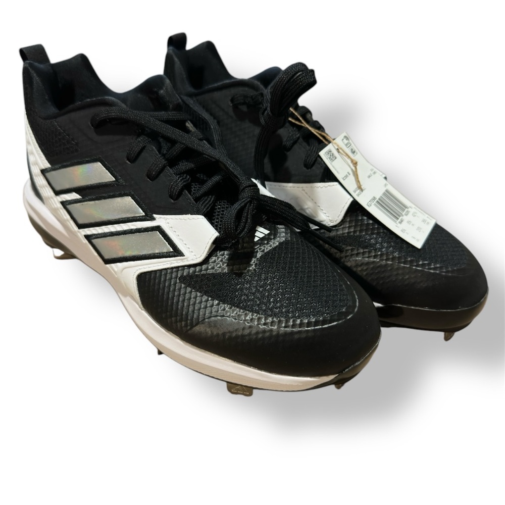 Adidas Icon 8 Baseball Cleats Black/White  IG7098